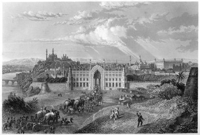 लखनऊ, भारत का दृश्य, c1860 द्वारा अज्ञात