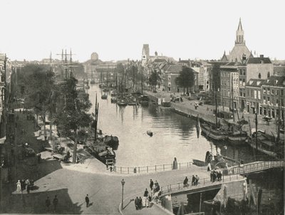 रॉटरडैम, नीदरलैंड, 1895 का दृश्य। द्वारा अज्ञात