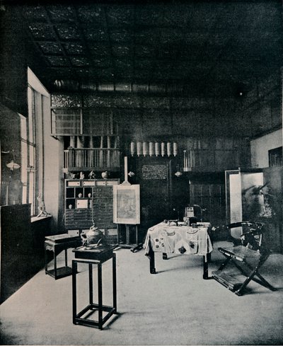 25 कैडोगन गार्डन में स्टूडियो का दृश्य, c1899 द्वारा अज्ञात