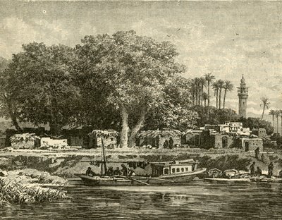 नील नदी के डेल्टा पर देखें, 1890। द्वारा अज्ञात