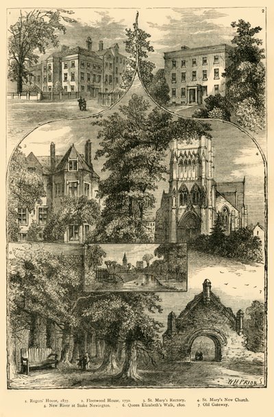 स्टोक न्यूटन में दृश्य, c1876। द्वारा अज्ञात