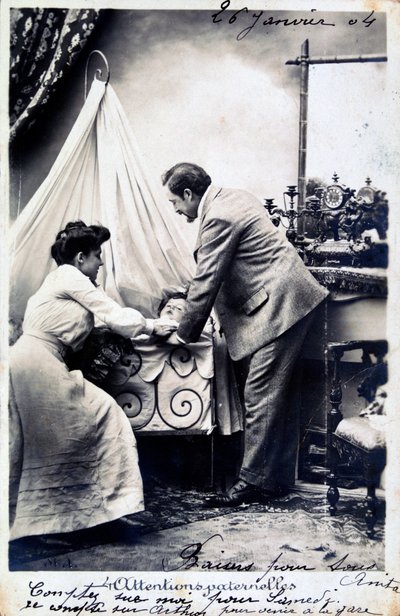 विंटेज फ्रेंच पोस्टकार्ड, c1900 द्वारा अज्ञात