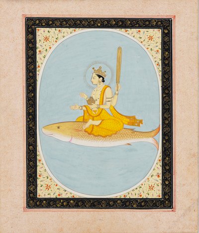 मछली अवतार के रूप में विष्णु, मत्स्य, 1805-1815 द्वारा अज्ञात