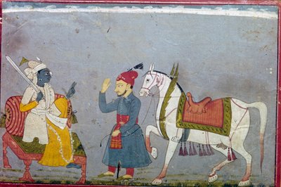 विष्णु श्वेत अवतार कल्कि के रूप में अपने 10वें अवतार में, 1710-1720 द्वारा अज्ञात