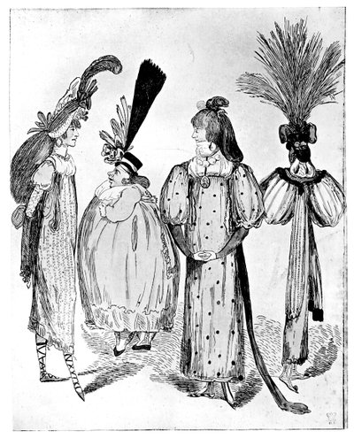 Waggoners Frocks या 1795, 1795 का कोई बोडिस नहीं द्वारा अज्ञात