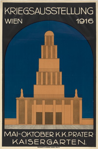 युद्ध प्रदर्शनी वियना 1916, 1916। द्वारा अज्ञात