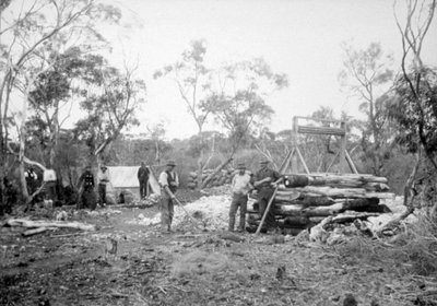 झरना सोने की खान, बरारा, कलगुरली, पश्चिमी ऑस्ट्रेलिया, 1896 द्वारा अज्ञात