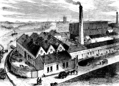 वेब केमिकल फैक्ट्री, डिग्लिस, वोरसेस्टरशायर, c1860 द्वारा अज्ञात