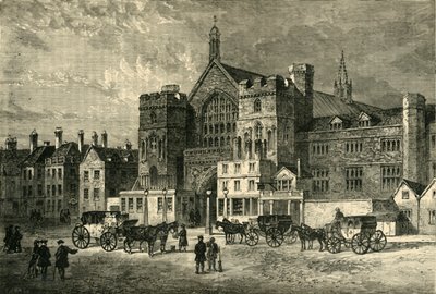 वेस्टमिंस्टर हॉल, 1881। द्वारा अज्ञात