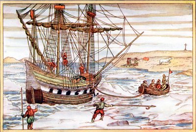 विलेम बर्न्स आर्कटिक बर्फ के बीच जहाज, 1594-1597 द्वारा अज्ञात
