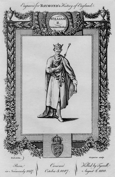 विलियम द्वितीय। सरनेम रुफस, c1787 द्वारा अज्ञात