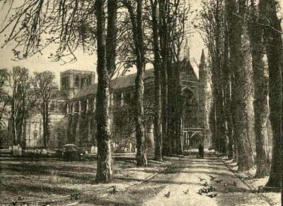 विनचेस्टर कैथेड्रल, उत्तर-पश्चिम, 1898 से। द्वारा अज्ञात