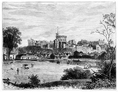 ब्रोकास मीडोज से विंडसर कैसल, c1888 द्वारा अज्ञात