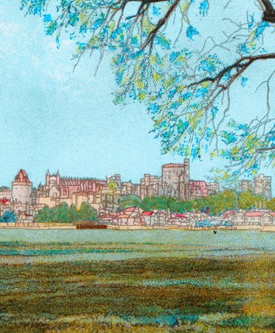 टेम्स से विंडसर कैसल, c1902 द्वारा अज्ञात