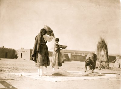 विनोइंग गेहूँ - सैन जुआन 1905 (फोटो) द्वारा अज्ञात