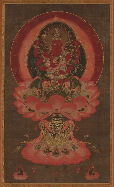 जुनून के राजा Aizen Myoo, 1300s। द्वारा अज्ञात
