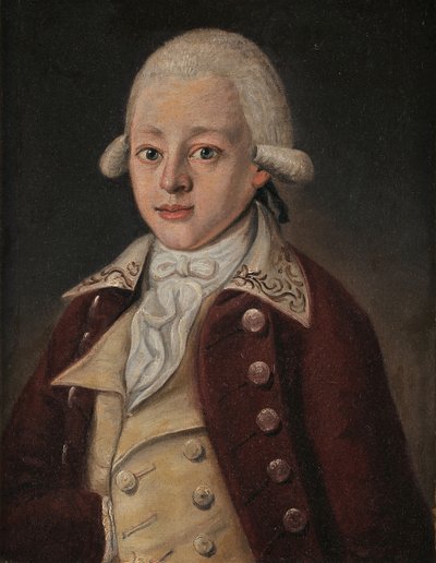 वोल्फगैंग एमेडस मोजार्ट 1756-1791, सीए 1770 द्वारा अज्ञात