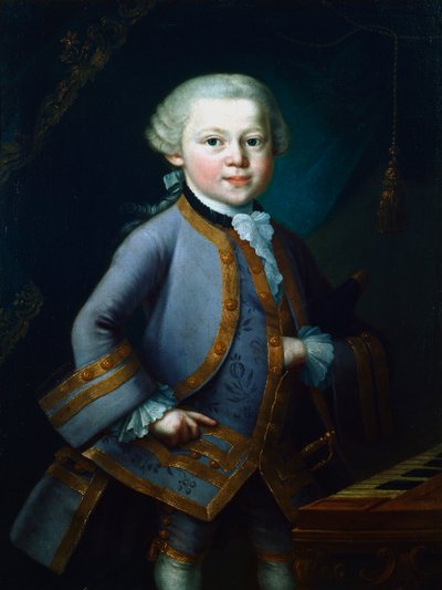 वोल्फगैंग अमेडस मोजार्ट, ऑस्ट्रियाई संगीतकार, 1761 द्वारा अज्ञात