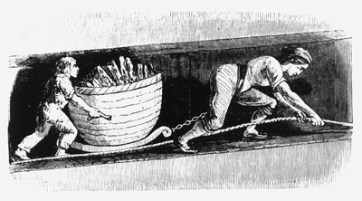 कोयले, बोल्टन, लंकाशायर, 1848 में 3-4 कोर युक्त एक महिला का चित्र बनाने वाली महिला और लड़का द्वारा अज्ञात