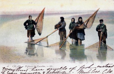 महिला झींगा फिशर्स, कैलाइस, 1905 द्वारा अज्ञात