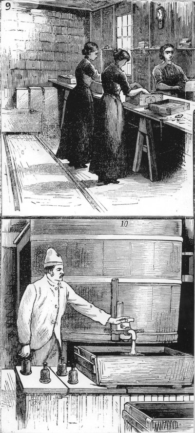 नोबेल एक्सप्लोसिव्स कंपनी लिमिटेड, एर्डियर, आयरशायर, 1884 में श्रमिक द्वारा अज्ञात