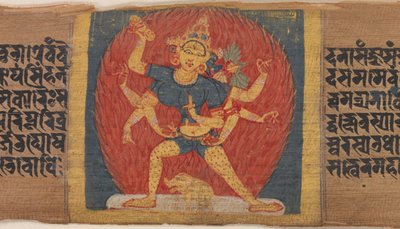 क्रोधी आठ-सशस्त्र और तीन मुंह वाली देवी तारा मरीचि ..., सीए। 1090। द्वारा अज्ञात