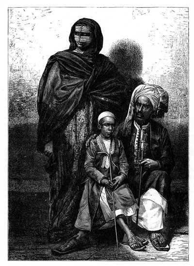 ज़ांज़ीबार अरब परिवार, c1890 द्वारा अज्ञात