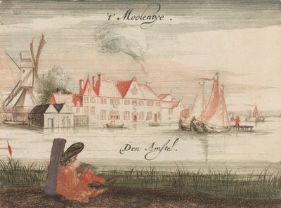 't Moolentye, Den Amstel' में: Tooneel Der Main Dutch Houses, En Lust Hoven, N..., nd। द्वारा अज्ञात