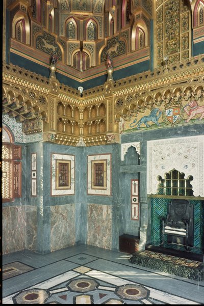 इंटीरियर, कार्डिफ कैसल, वेल्स, c.1875 निर्मित द्वारा अज्ञात अज्ञात