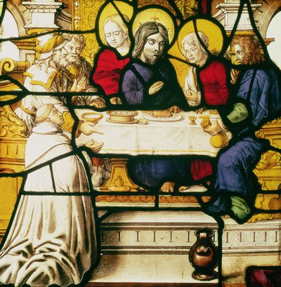 Emmaus में सपर में सेंट एंड्रयू का चित्रण करने वाला पैनल द्वारा अज्ञात अज्ञात