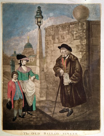 द ओल्ड बैलाड सिंगर, c.1780 द्वारा अज्ञात अज्ञात
