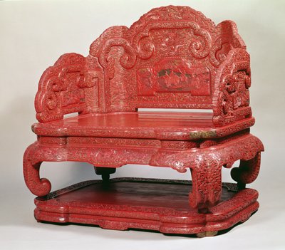 सम्राट चिएन लुंग का सिंहासन (1736-95) द्वारा अज्ञात अज्ञात