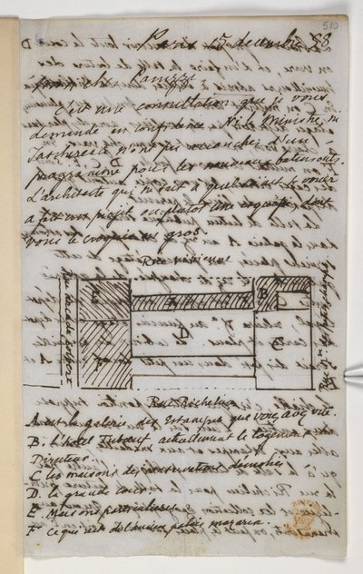 MS 36718 f.510 पत्र को Panizzi में जोड़ें द्वारा अनजान कलाकार