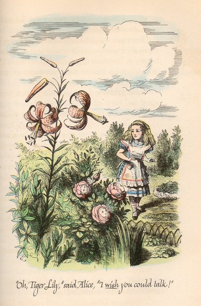 एलिस इन वंडरलैंड एंड थ्रू द लुकिंग ग्लास, लुईस कैरोल द्वारा, जॉन टेनियल द्वारा इलस्ट्रेटेड द्वारा अज्ञात