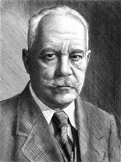अर्नोल्ड सोमरफेल्ड, जर्मन भौतिक विज्ञानी, c1910-1920 द्वारा अज्ञात