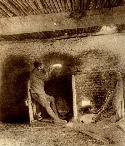 ब्रिटिश स्निपर एक लूप-होली स्थिर में बुद्धि में झूठ बोल रहा है द्वारा अज्ञात