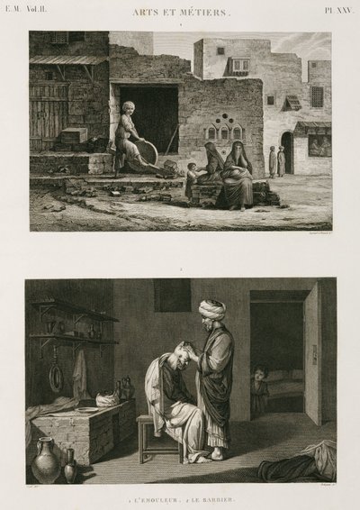 हार्डवेयर और आयरनमॉन्गरी नाइफ-ग्राइंडर और नाई, मिस्र, c 1798 द्वारा अज्ञात