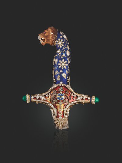 Hilt of the state sword of Maharaja Jagatjit Singh of Kapurthala, c.1900 द्वारा अज्ञात