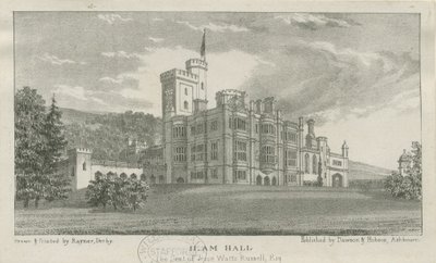 इलम हॉल: लिथोग्राफ, एनडी [c.1839] द्वारा अज्ञात
