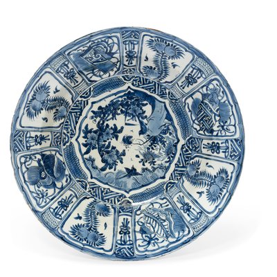 बड़े "क्रैक पोर्सिलेन" डिश, वनाली अवधि, 1573-1619 द्वारा अज्ञात