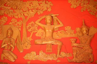 बुद्ध का जीवन। द ग्रेट टोंसुर: बुद्ध ने अपने बालों को अपनी तलवार से काट दिया। नोम पेन्ह कंबोडिया द्वारा अज्ञात