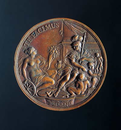 डोगे एल्विस III सेबेस्टियानो मोकेनिगो का पदक (1662-1732) द्वारा अज्ञात कलाकार
