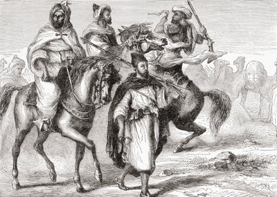 19वीं सदी में मूर, कीथ जॉन्सटन द्वारा 'अफ्रीका' से, 1884 में प्रकाशित हुआ द्वारा अज्ञात