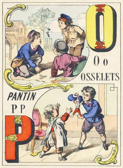 ओपी: ऑसलेट, पेंटिन - गेम्स वर्णमाला, c.1890 (चित्रण) द्वारा अज्ञात