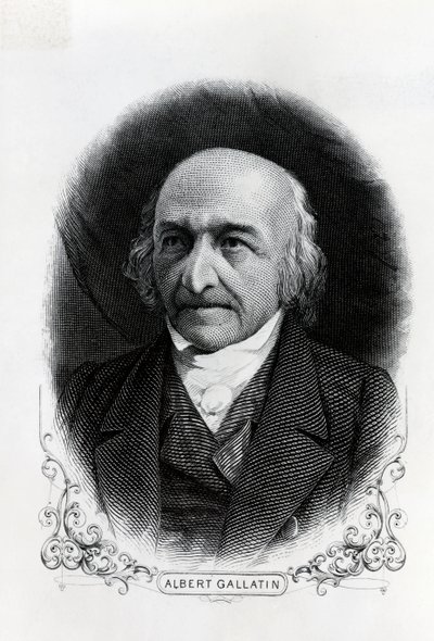 अल्बर्ट गैलाटिन का पोर्ट्रेट (1761-1849) (उत्कीर्णन) द्वारा अज्ञात