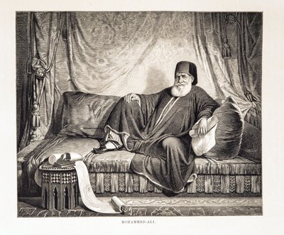 मेहमत अली का पोर्ट्रेट (1769-1849) मिस्र के वाइस किंग मिस्र के एटलस से चित्रण द्वारा अज्ञात