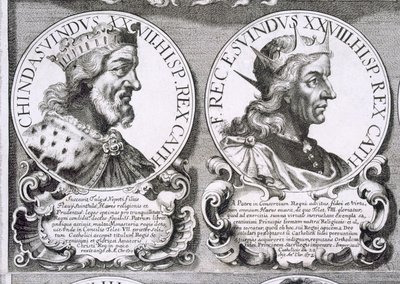 Portraits of Chindasuinth and Recceswinth (litho) द्वारा अज्ञात