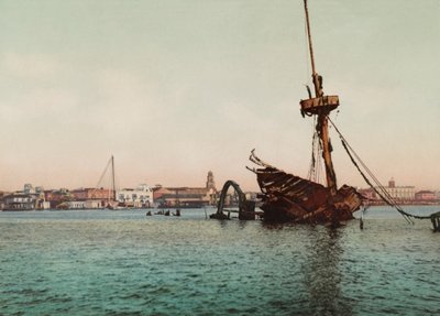 Restos del USS Maine, Havana (photo) द्वारा अज्ञात