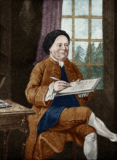 सैमुअल रिचर्डसन, पोर्ट्रेट। अंग्रेजी लेखक 19 अगस्त 1689 - 4 जुलाई 1761। मेसन चेम्बरलिन द्वारा द्वारा अज्ञात