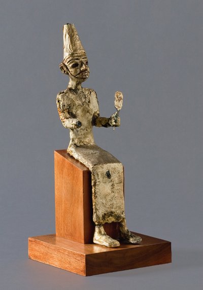 बाल की बैठी हुई मूर्ती, युद्ध के कनानी देवता, मेग्दिओ, c.1300-1200 ई.पू. द्वारा अज्ञात